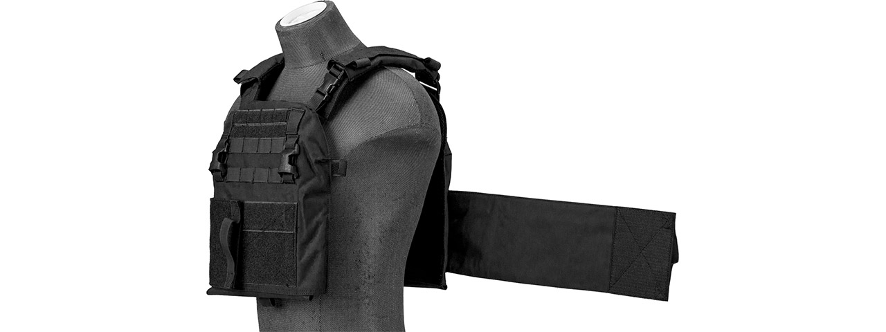 Lancer Tactical Quick Depart Plate Carrier (Color: Black) - Click Image to Close