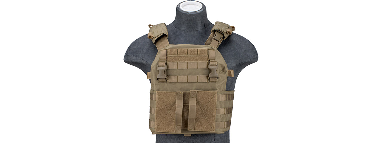 Lancer Tactical Quick Depart Plate Carrier (Color: Tan)