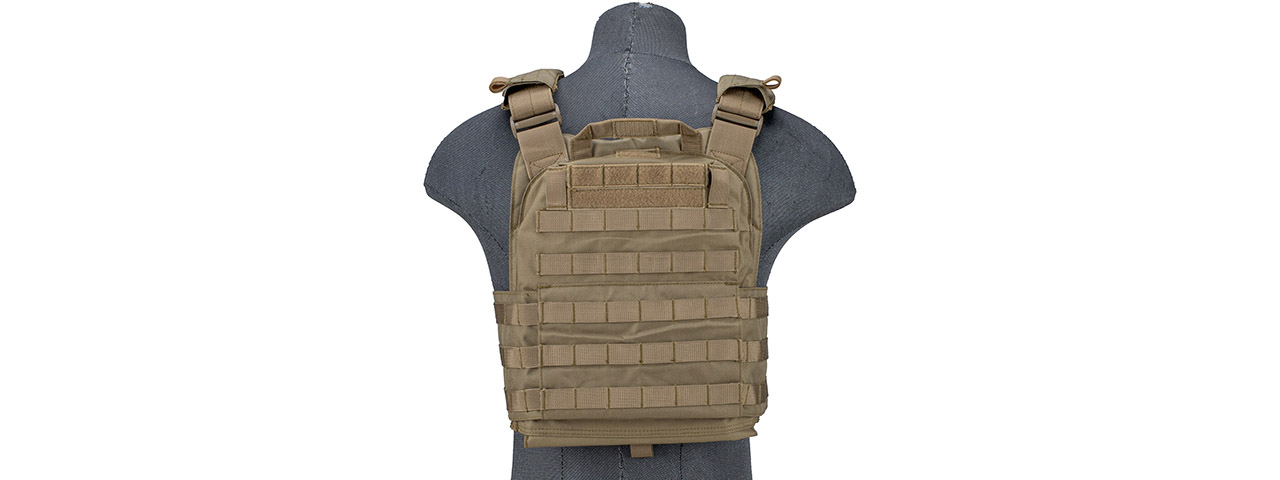 Lancer Tactical Quick Depart Plate Carrier (Color: Tan)