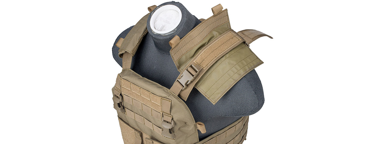 Lancer Tactical Quick Depart Plate Carrier (Color: Tan)