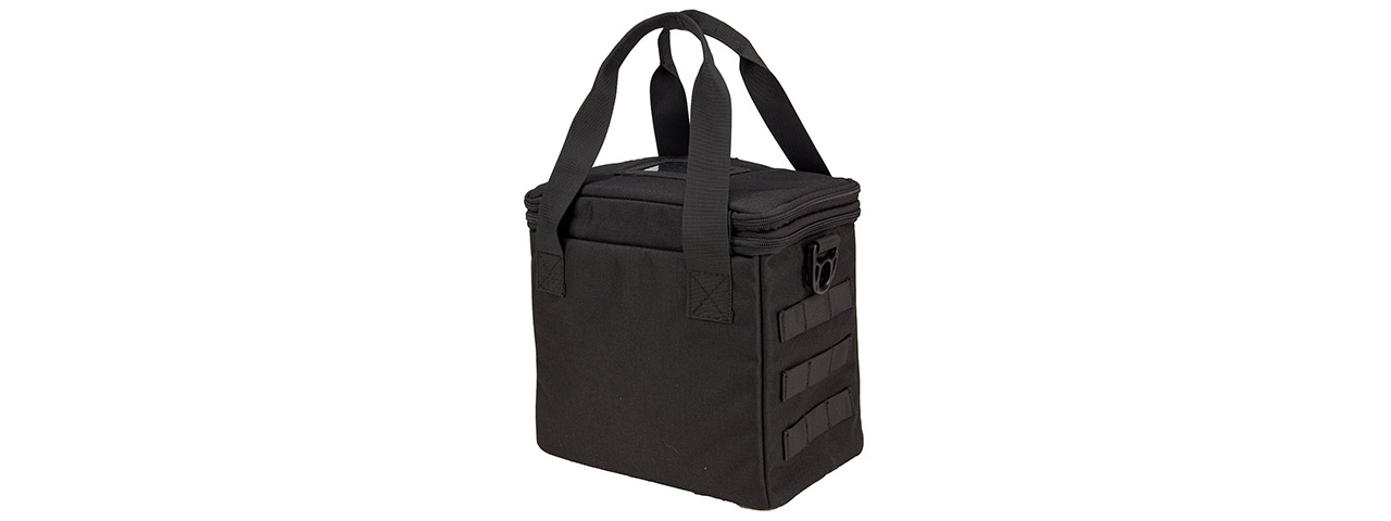 Lancer Tactical Nylon Pistol Range Bag (Color: Black)