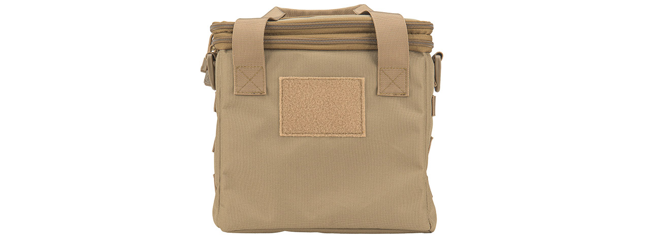 Lancer Tactical Nylon Pistol Range Bag (Color: Tan)