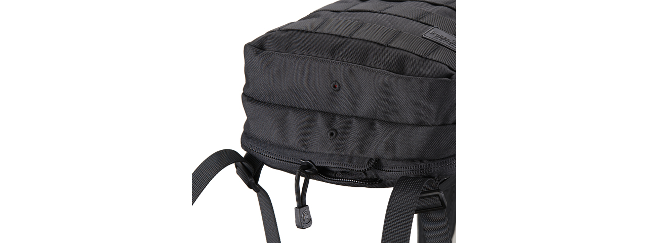 Lancer Tactical Multi-Use Expandable Backpack (Color: Black) - Click Image to Close