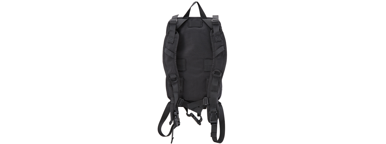 Lancer Tactical Multi-Use Expandable Backpack (Color: Black) - Click Image to Close