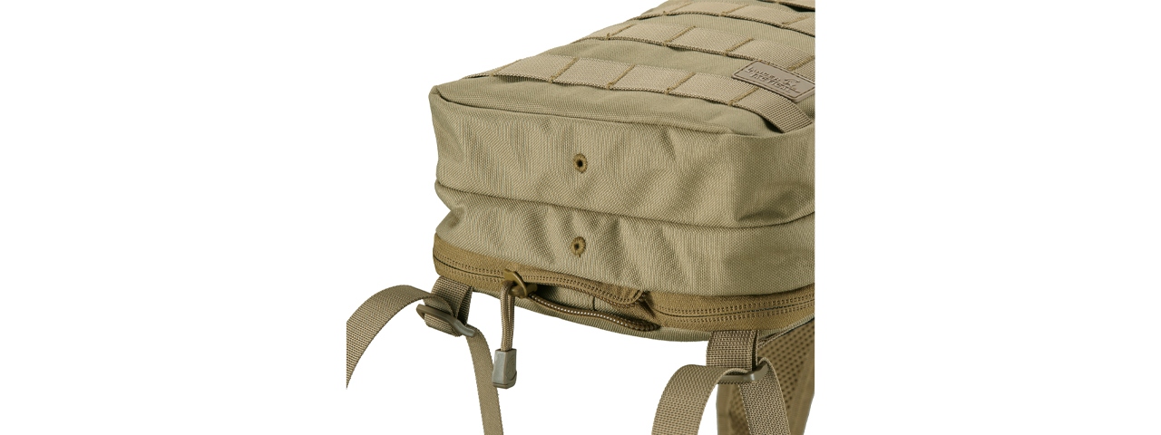 Lancer Tactical Multi-Use Expandable Backpack (Color: Tan) - Click Image to Close