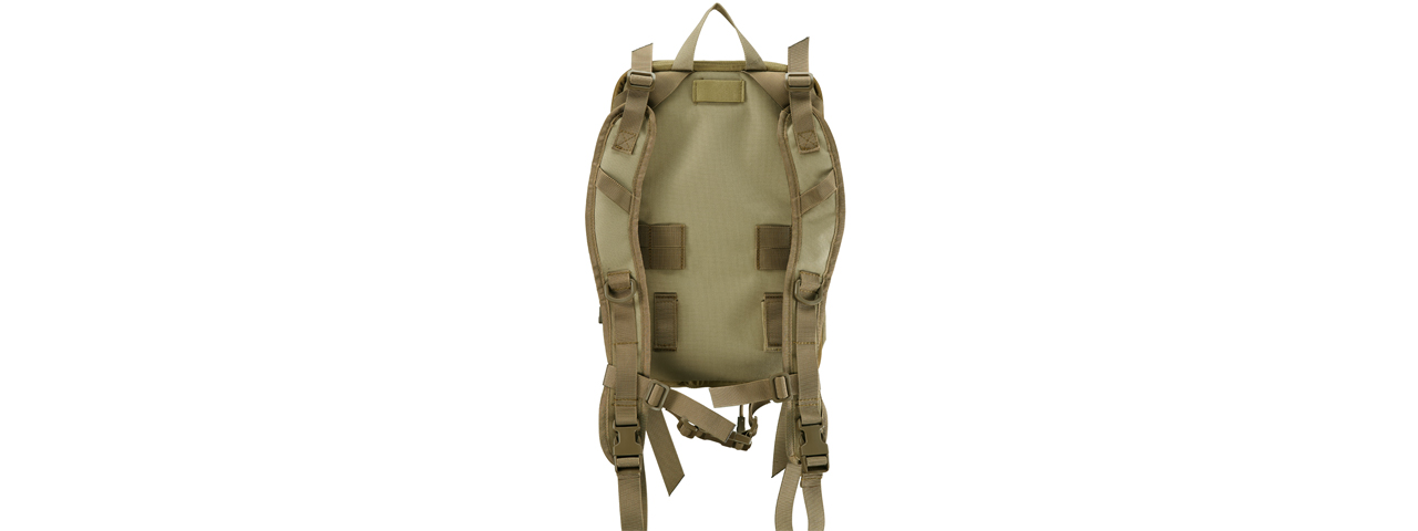 Lancer Tactical Multi-Use Expandable Backpack (Color: Tan)