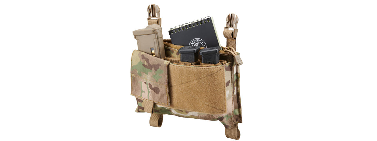 Lancer Tactical MK4 Fight Chassis Buckle Up Pouch Panel (Color: Camo) - Click Image to Close