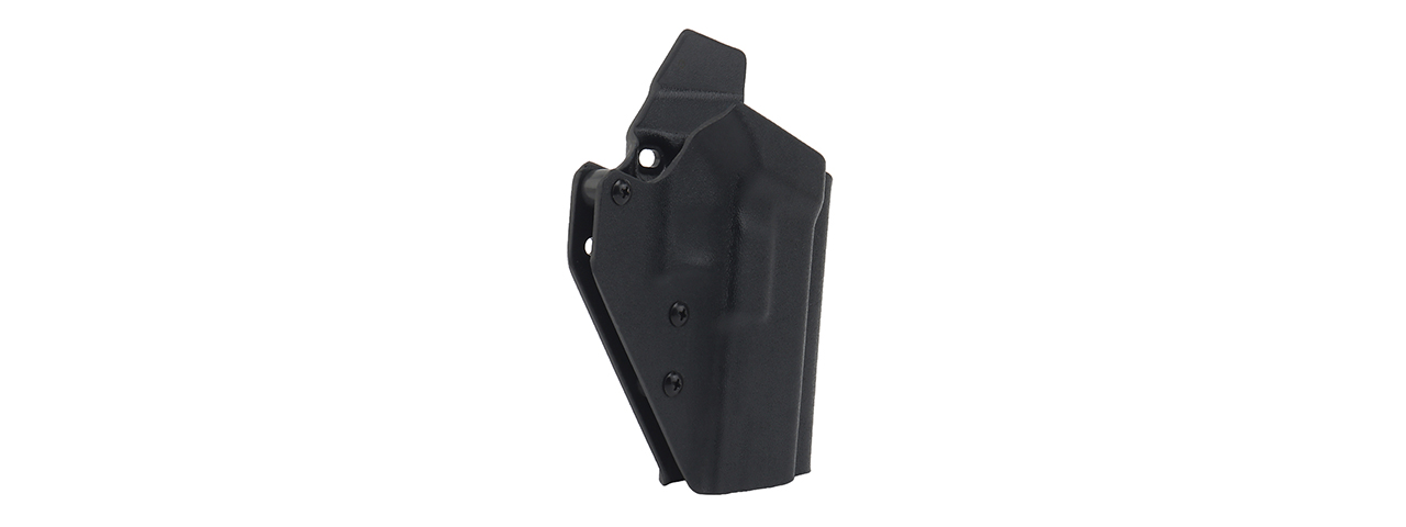 Lightweight Kydex Tactical Holster for Glock 17, 19, 19X, 45 with G-01 Lights (Color: Black) - Click Image to Close