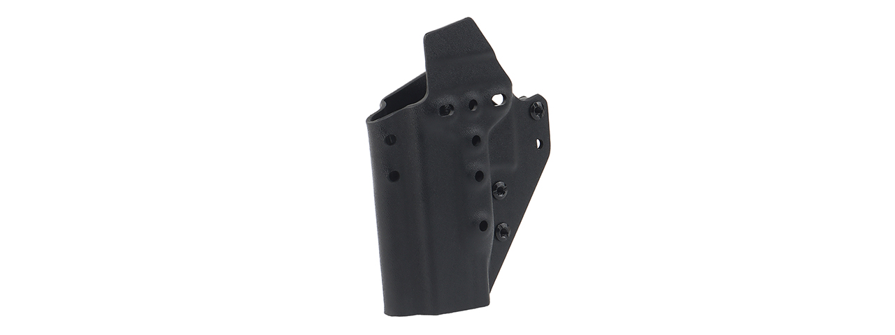 Lightweight Kydex Tactical Holster for Glock 17, 19, 19X, 45 with G-01 Lights (Color: Black)
