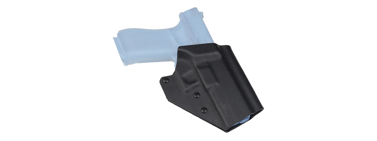 Lightweight Kydex Tactical Holster for Glock 17, 19, 19X, 45 with G-01 Lights (Color: Black)