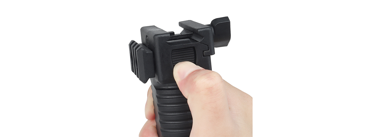 Tactical Vertical Bi-Pod Grip (Color: Black) - Click Image to Close