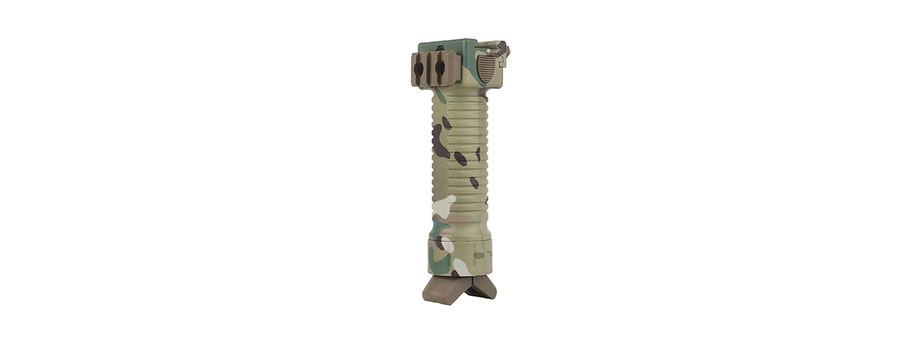 Tactical Vertical Bi-Pod Grip (Color: Multi-Camo) - Click Image to Close