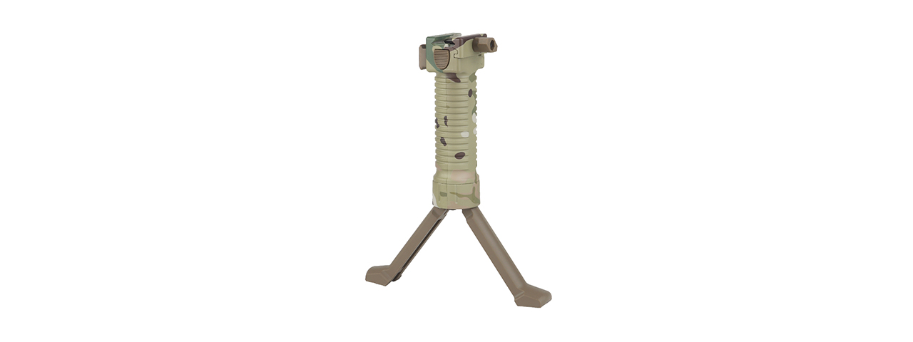 Tactical Vertical Bi-Pod Grip (Color: Multi-Camo)