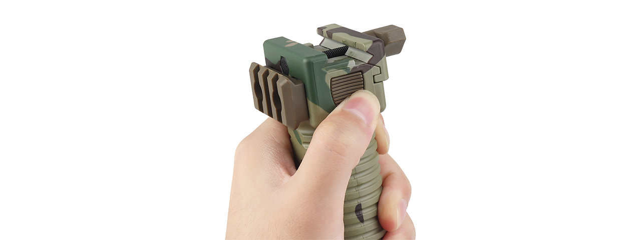Tactical Vertical Bi-Pod Grip (Color: Multi-Camo)