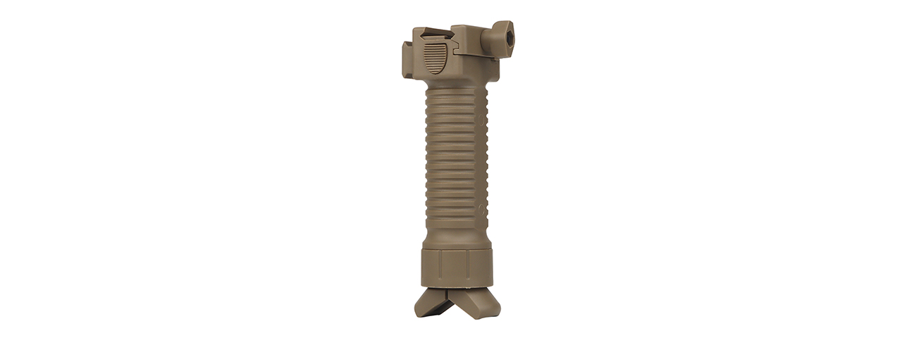 Tactical Vertical Bi-Pod Grip (Color: Tan) - Click Image to Close