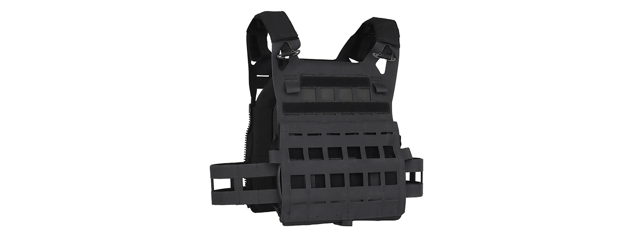 Lightweight SPC Laser Cut Tactical Vest (Color: Black)