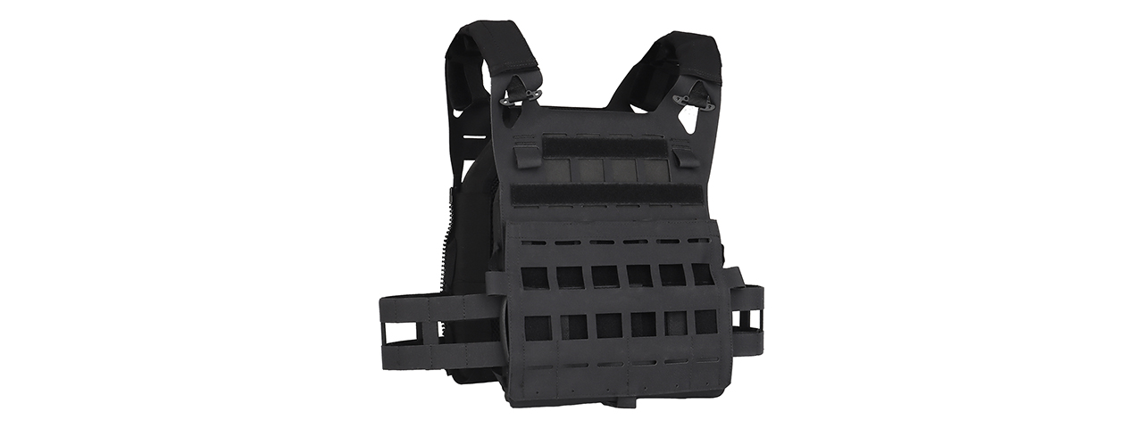 Lightweight SPC Laser Cut Tactical Vest (Color: Black) - Click Image to Close