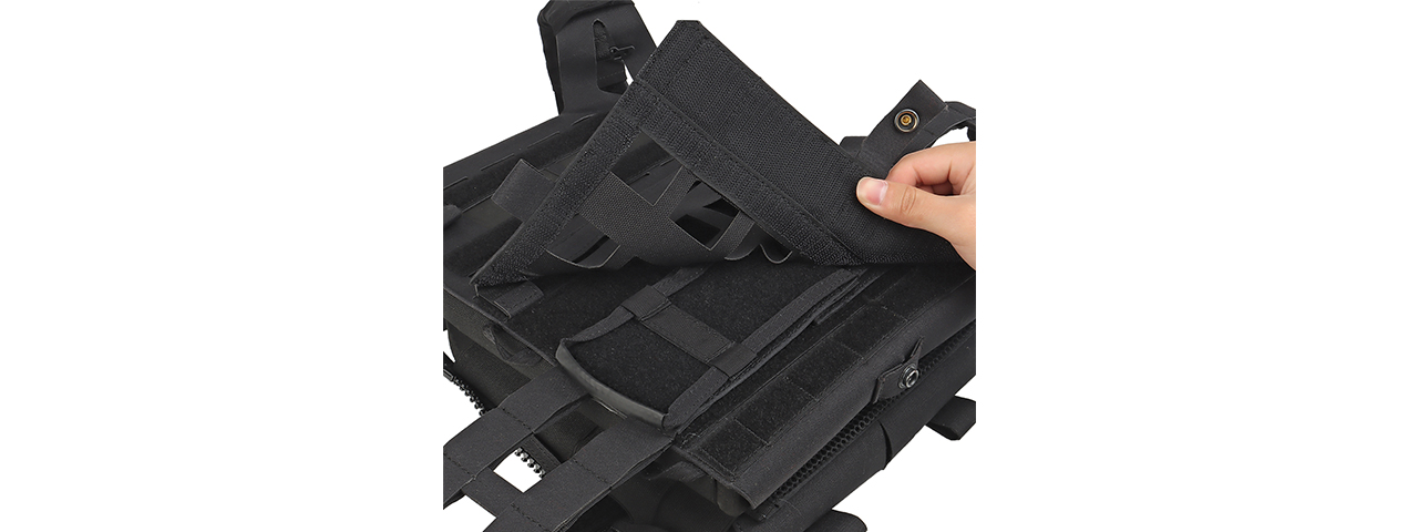 Lightweight SPC Laser Cut Tactical Vest (Color: Black) - Click Image to Close