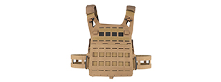 Lightweight SPC Laser Cut Tactical Vest (Color: Coyote Brown)