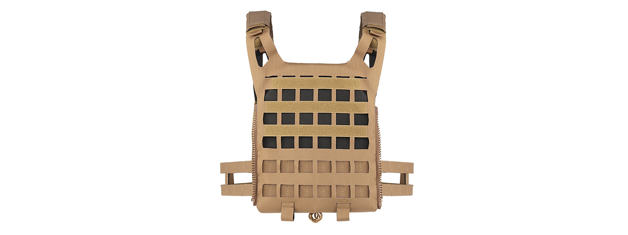 Lightweight SPC Laser Cut Tactical Vest (Color: Coyote Brown)