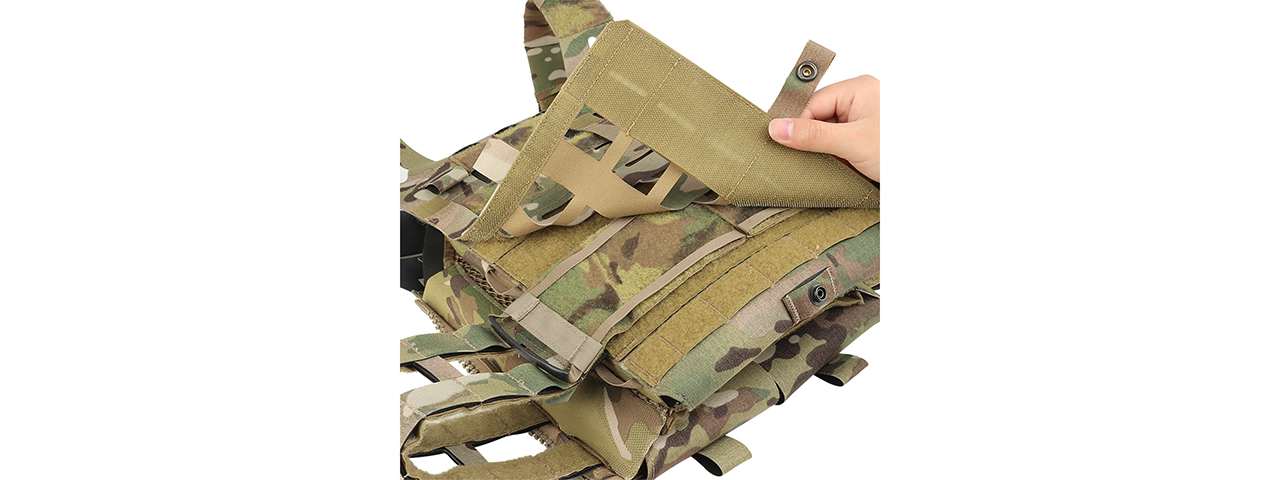 Lightweight SPC Laser Cut Tactical Vest (Color: Multi-Camo) - Click Image to Close