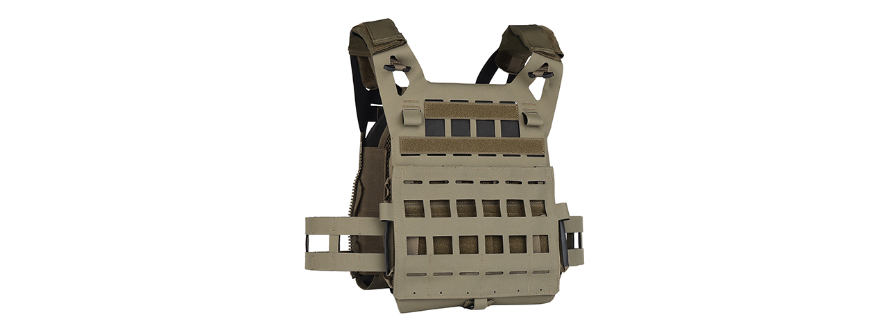 Lightweight SPC Laser Cut Tactical Vest (Color: Ranger Green)