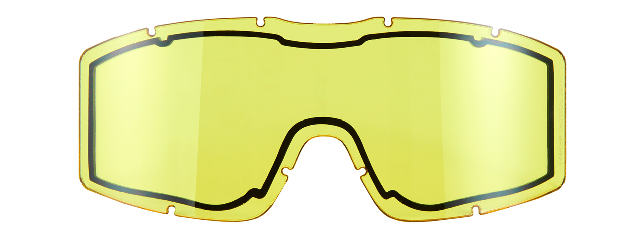 Lancer Tactical Double Pane Replacement Lens for CA-223 Goggles (Color: Yellow)