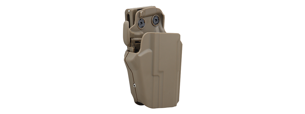 450 Universal Holster for Airsoft Sub-Compact Pistols (Color: Tan) - Click Image to Close