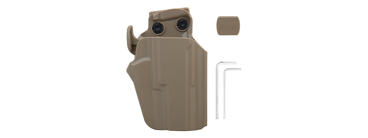 450 Universal Holster for Airsoft Sub-Compact Pistols (Color: Tan)