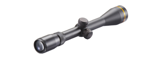 Lancer Tactical 3-9x40 Scope with Gold Ring and Mount (Color: Black)