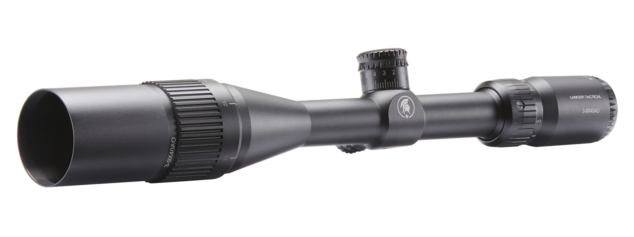 Lancer Tactical 3-9x40 AO Scope with Mount (Color: Black)