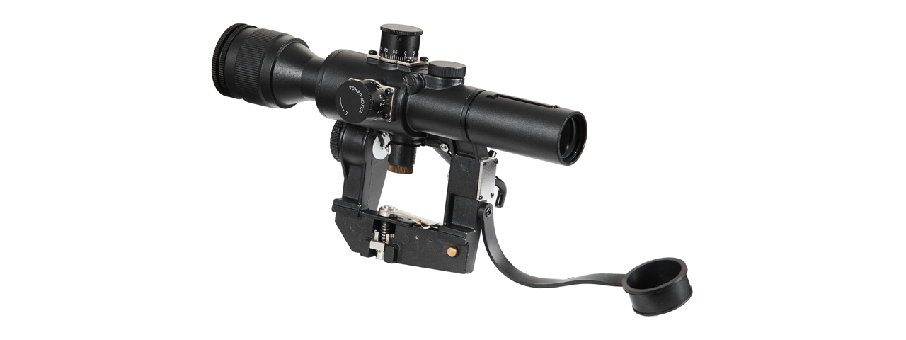 Illuminated 4x26 PSO-1 Scope for SVD Series Airsoft Rifles (Color: Black)