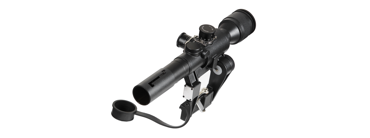 Illuminated 4x26 PSO-1 Scope for SVD Series Airsoft Rifles (Color: Black) - Click Image to Close