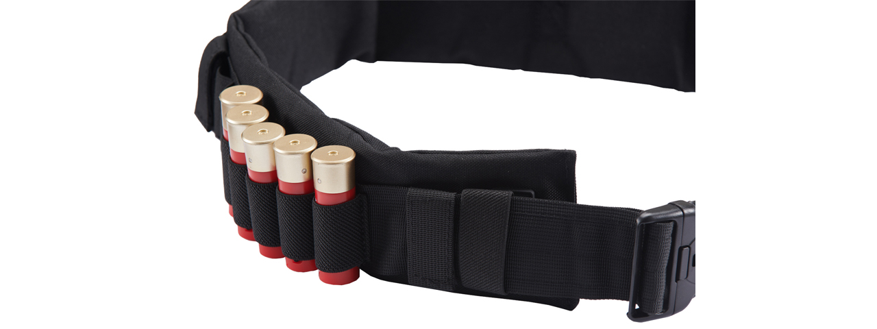 Lancer Tactical Shotgun Shell Battle Belt (Color: Black) - Click Image to Close