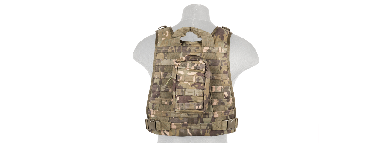 Lancer Tactical Ballistic 600D Nylon Tactical Vest (Color: Camo-Tropic) - Click Image to Close