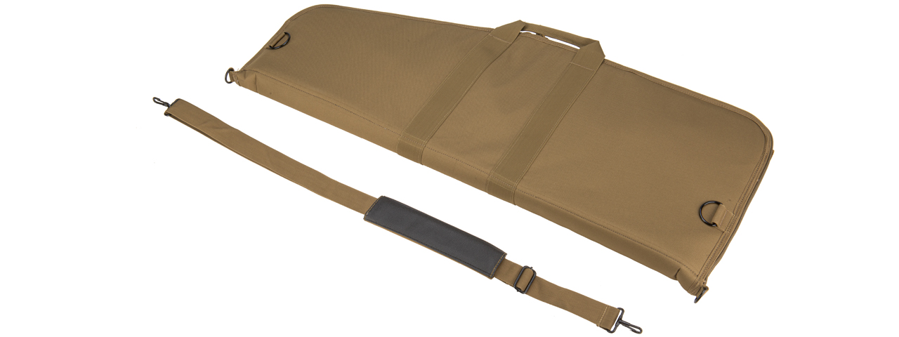 Lancer Tactical 1000D Nylon Single Rifle Gun Bag (Color: Tan) - Click Image to Close