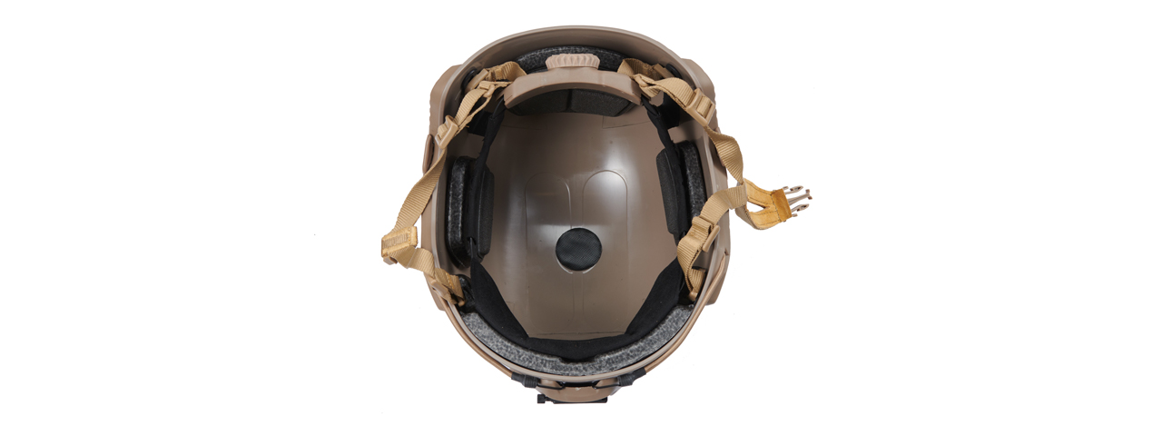 HELMET "BALLISTIC" TYPE (COLOR: DARK EARTH) SIZE: MED/LG - Click Image to Close