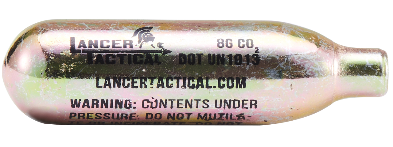 Lancer Tactical High Pressure 8 Gram CO2 Cartridges for Airsoft / Airguns - Click Image to Close