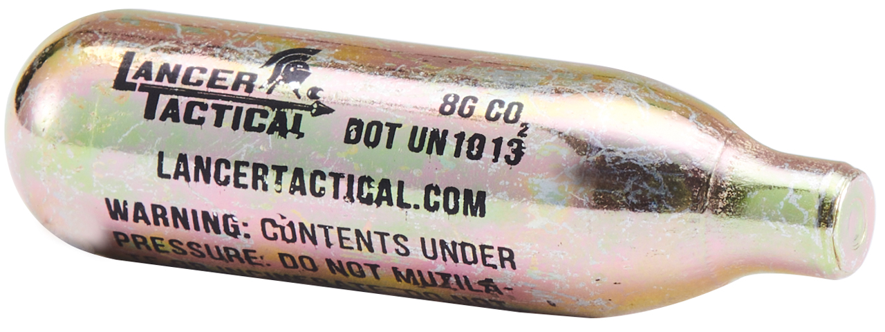 Lancer Tactical High Pressure 8 Gram CO2 Cartridges for Airsoft / Airguns - Click Image to Close