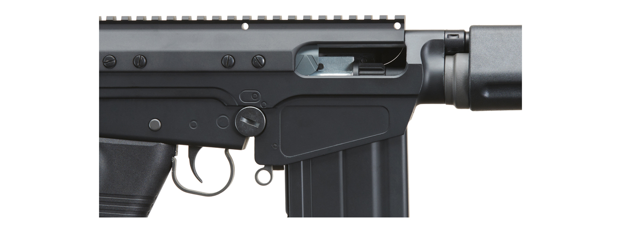 Classic Army DSA Inc. Licensed SA58 Carbine Airsoft AEG Rifle (Color: Black) - Click Image to Close