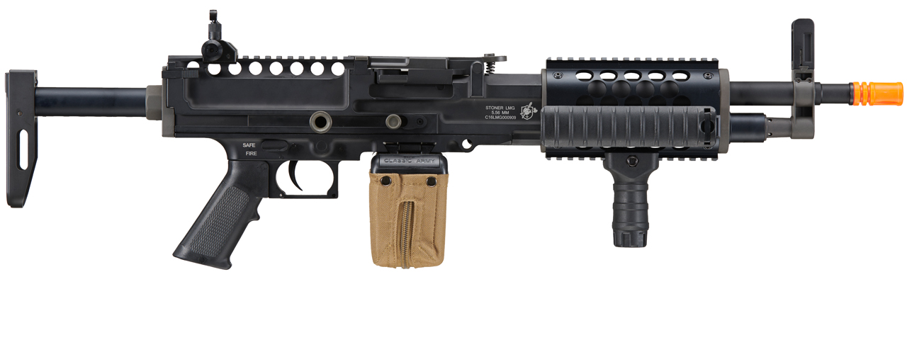 Classic Army Classic Edition Stoner AEG Airsoft LMG (Color: Black) - Click Image to Close