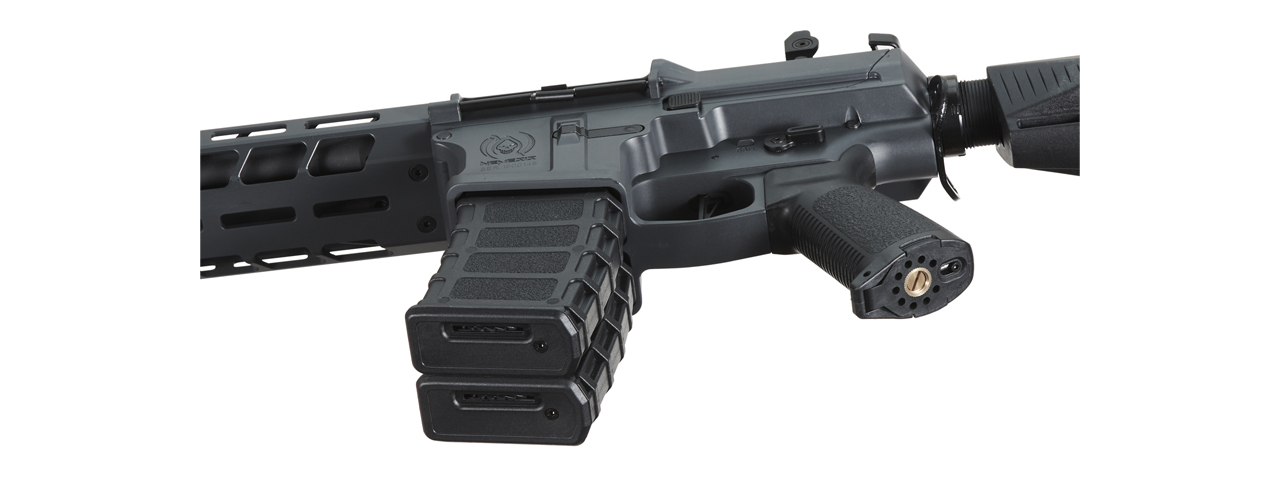 Classic Army DT-4 Double Barrel Airsoft M4 AEG Rifle (Color: Grey) - Click Image to Close