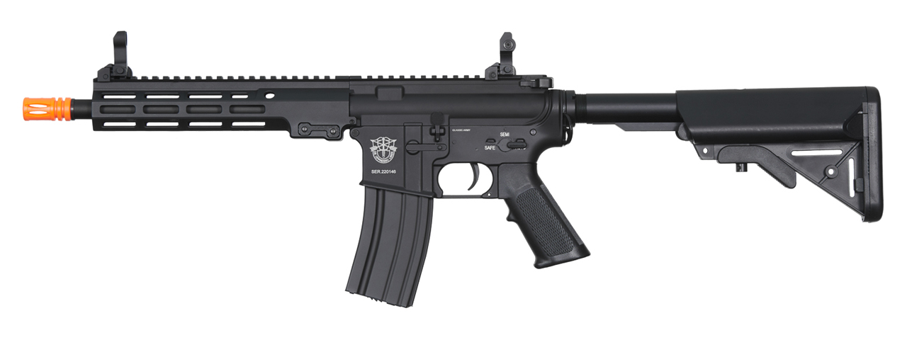 Classic Army 9.5" MK16 ECS Airsoft AEG Rifle (Color: Black) - Click Image to Close