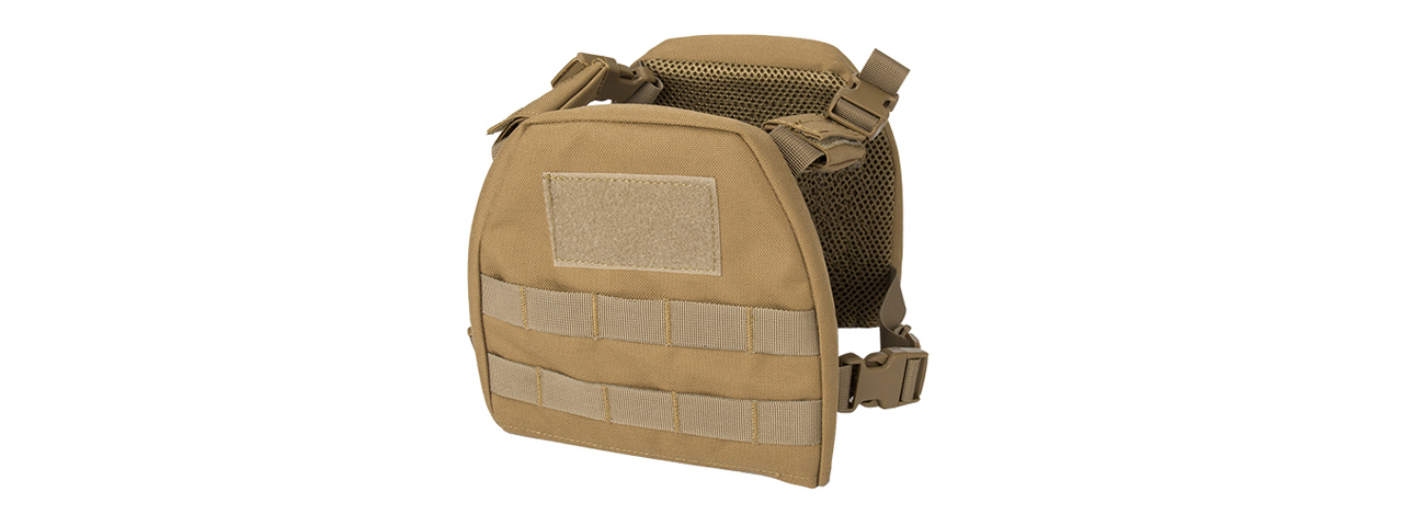 Lancer Tactical X-Small 1000D Nylon Youth Molle Vest with Battle Belt (Color: Tan) - Click Image to Close