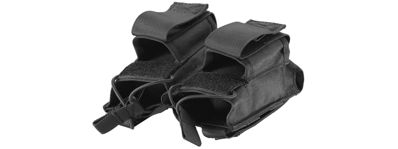 Lancer Tactical Double M4 / Pistol Magazine Pouch (Color: Black) - Click Image to Close