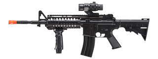 WellFire D96 M4 Carbine Airsoft AEG Rifle w/ Scope and Grip (Color: Black)