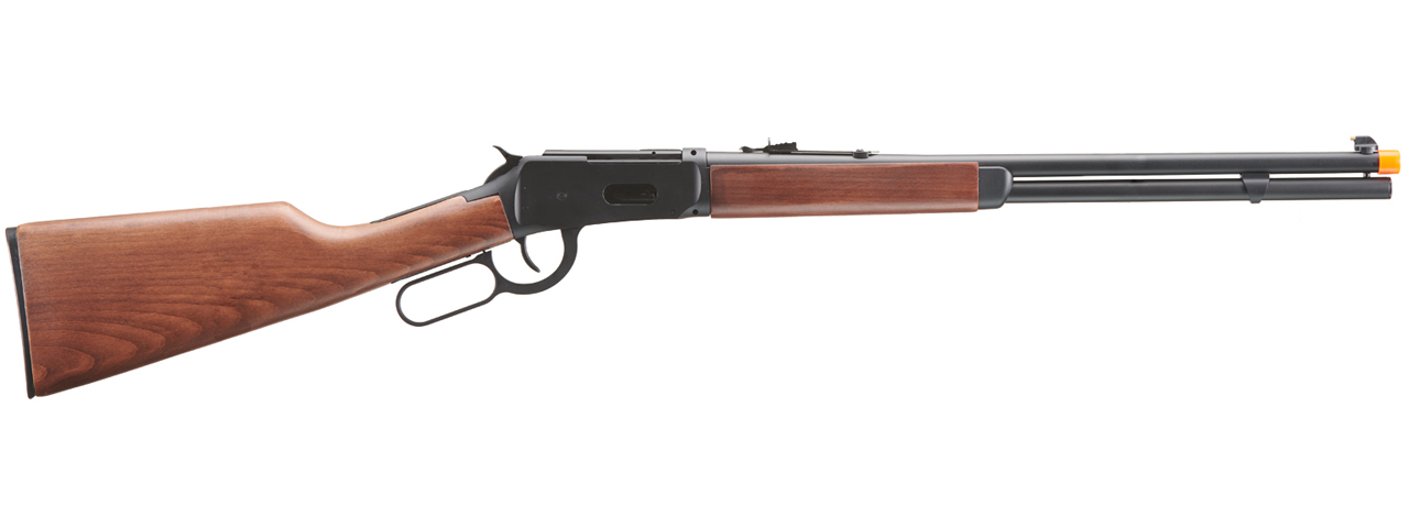 Double Bell M1894 CO2 Powered Lever Action Airsoft Rifle (Color: Black / Wood)