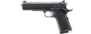 Double Bell M1911 Green Gas Blowback Airsoft Pistol w/ Silver Accents (Color: Black)