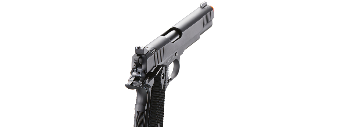 Double Bell Co2 M1911 Blowback Airsoft Pistol w/ Silver Accents (Color: Black)