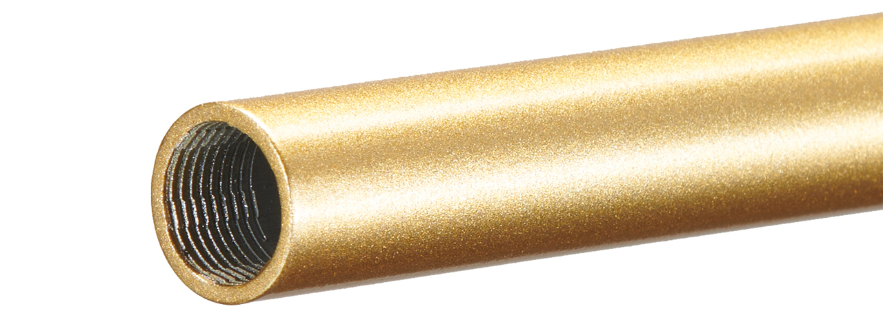 Double Bell Smooth 5 inch Threaded Hi-Capa Airsoft Pistol Outer Barrel (Color: Gold)